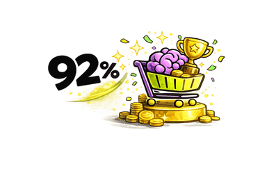 92% retenção